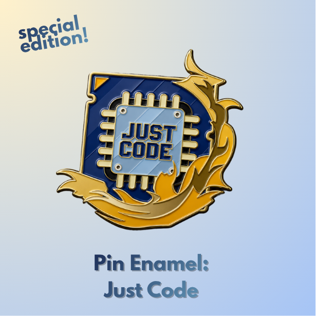 Pin Enamel: Just Code [ READY STOK ]